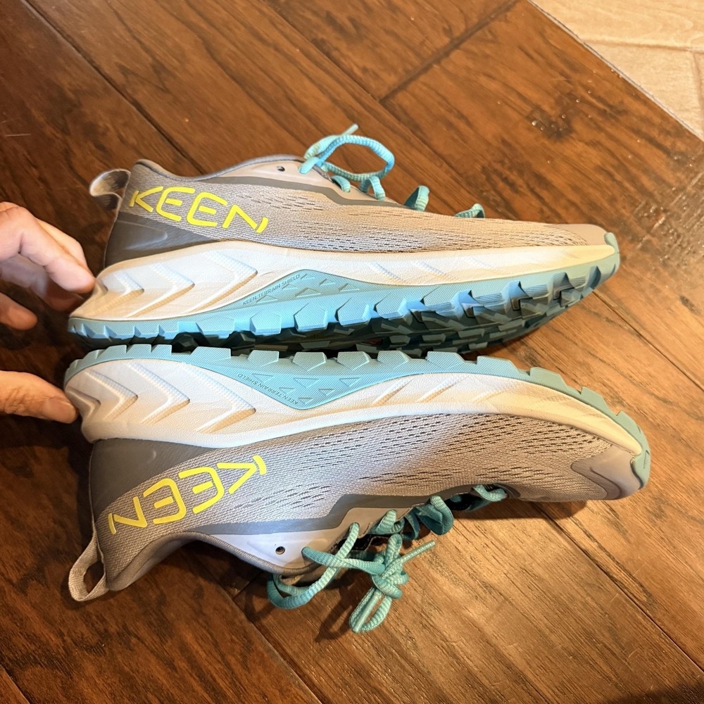 KEEN Shoes Womens Size 9 Gray Mesh Trail Running Sneakers Chunky sole